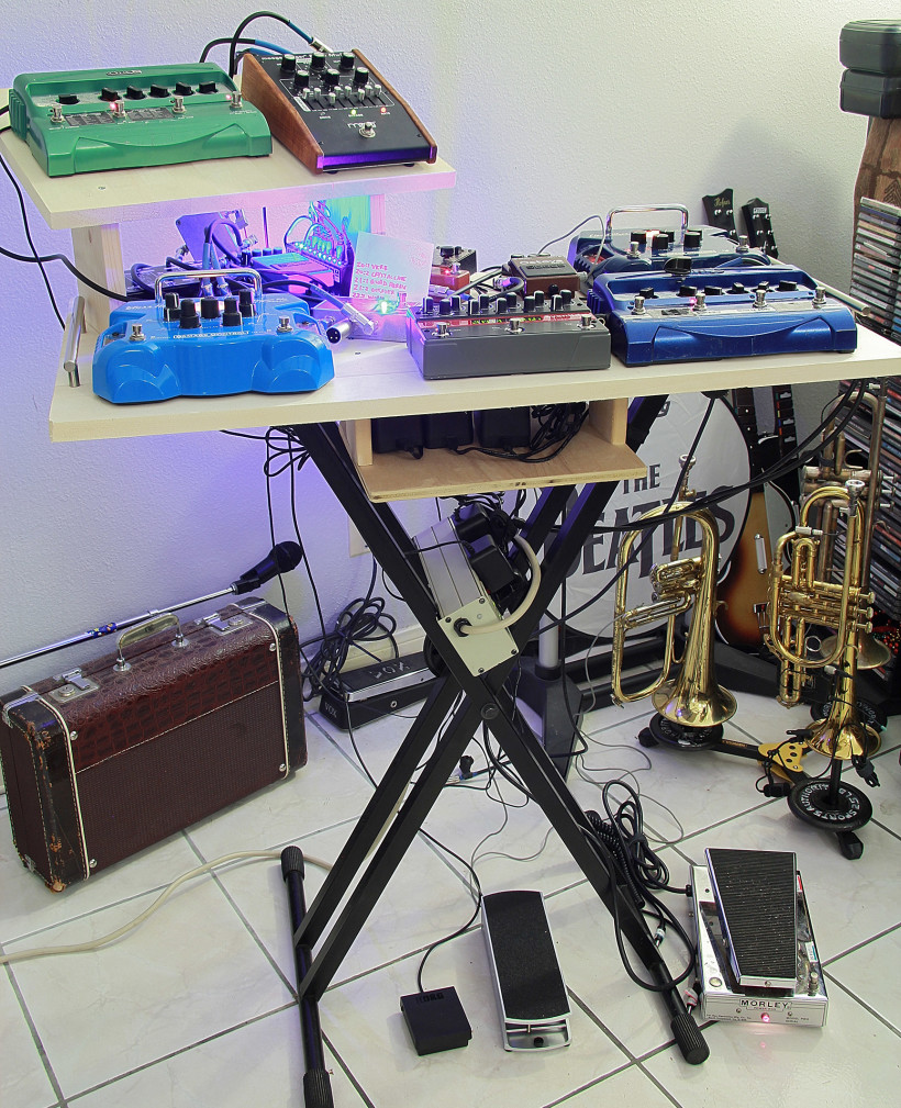 electric trumpet pedalboard