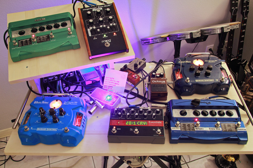 electric trumpet pedalboard - pilot's perspective